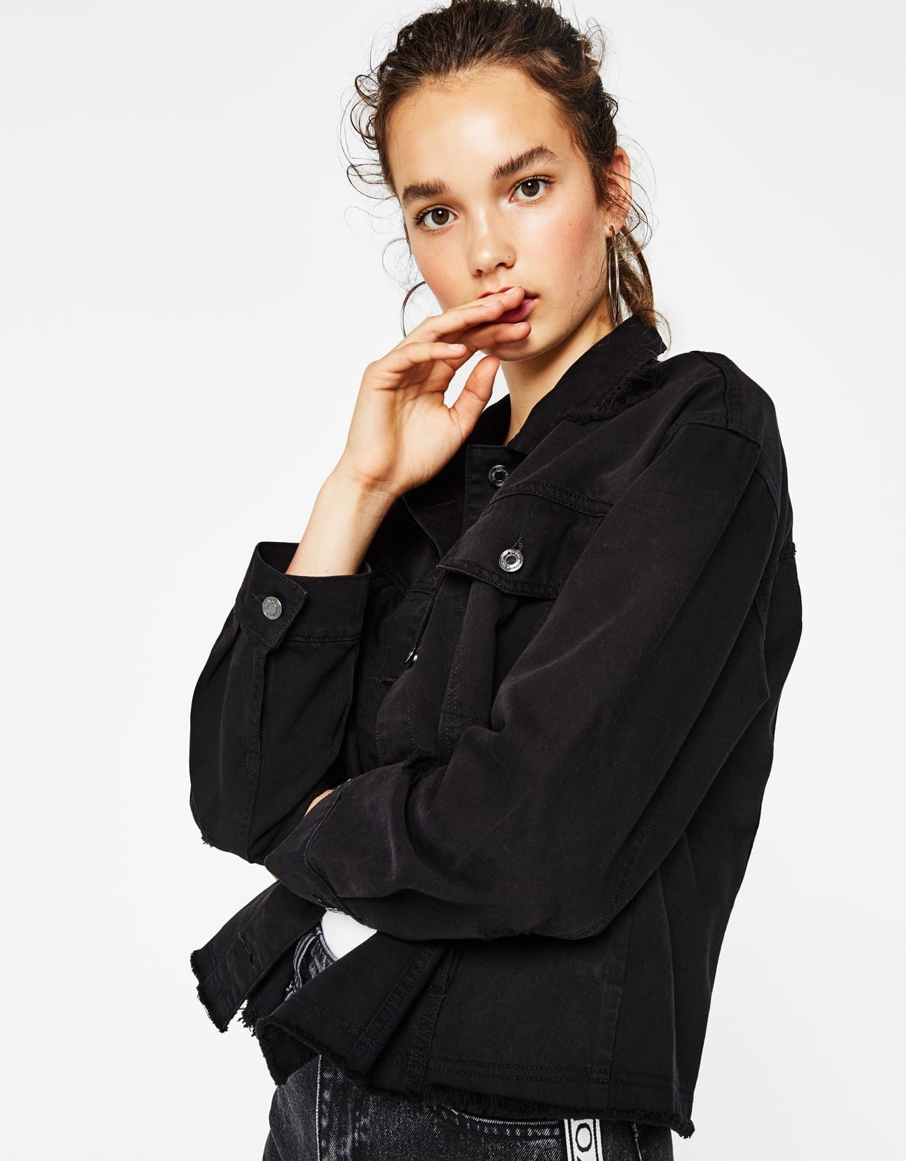 Black Denim Jacket - Imagen 4