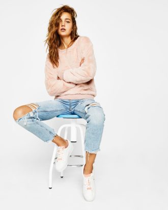 Faux Fur Sweater