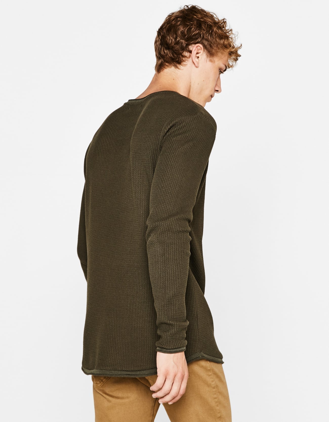 Micro Waffle Knit Sweater - Imagen 2