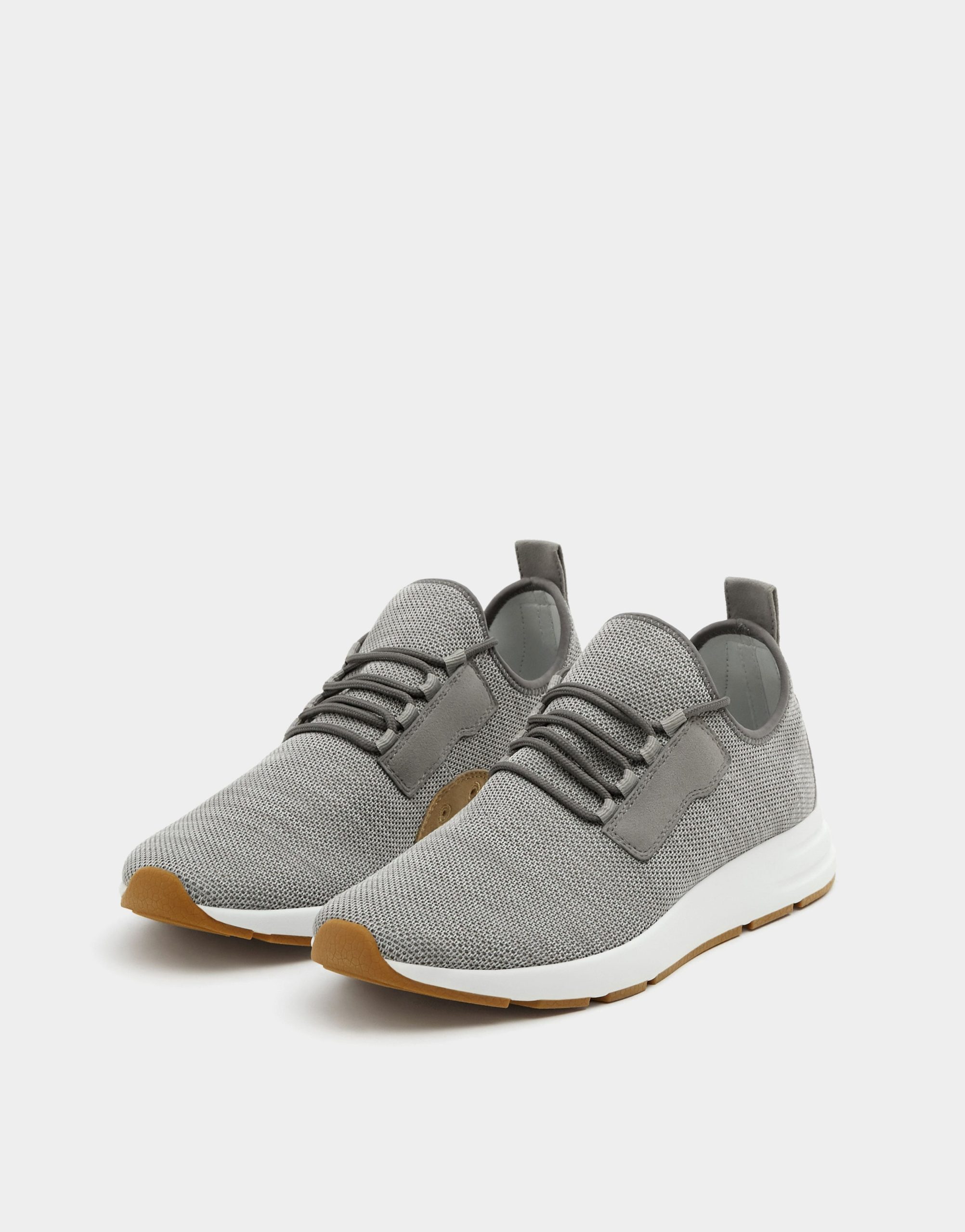 Grey mesh sock sneakers - Imagen 2