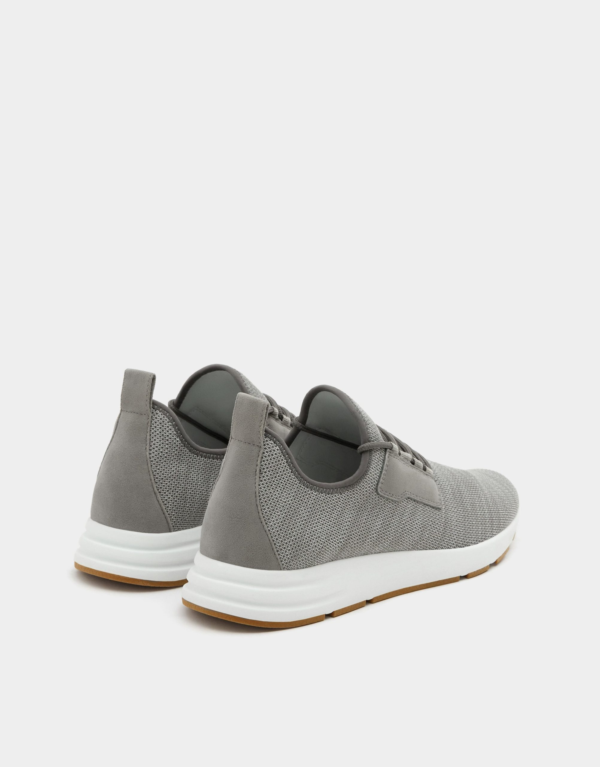 Grey mesh sock sneakers - Imagen 3