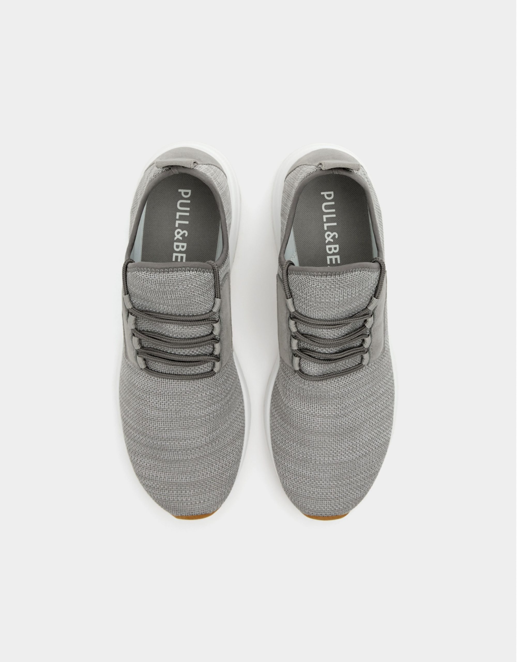 Grey mesh sock sneakers - Imagen 4