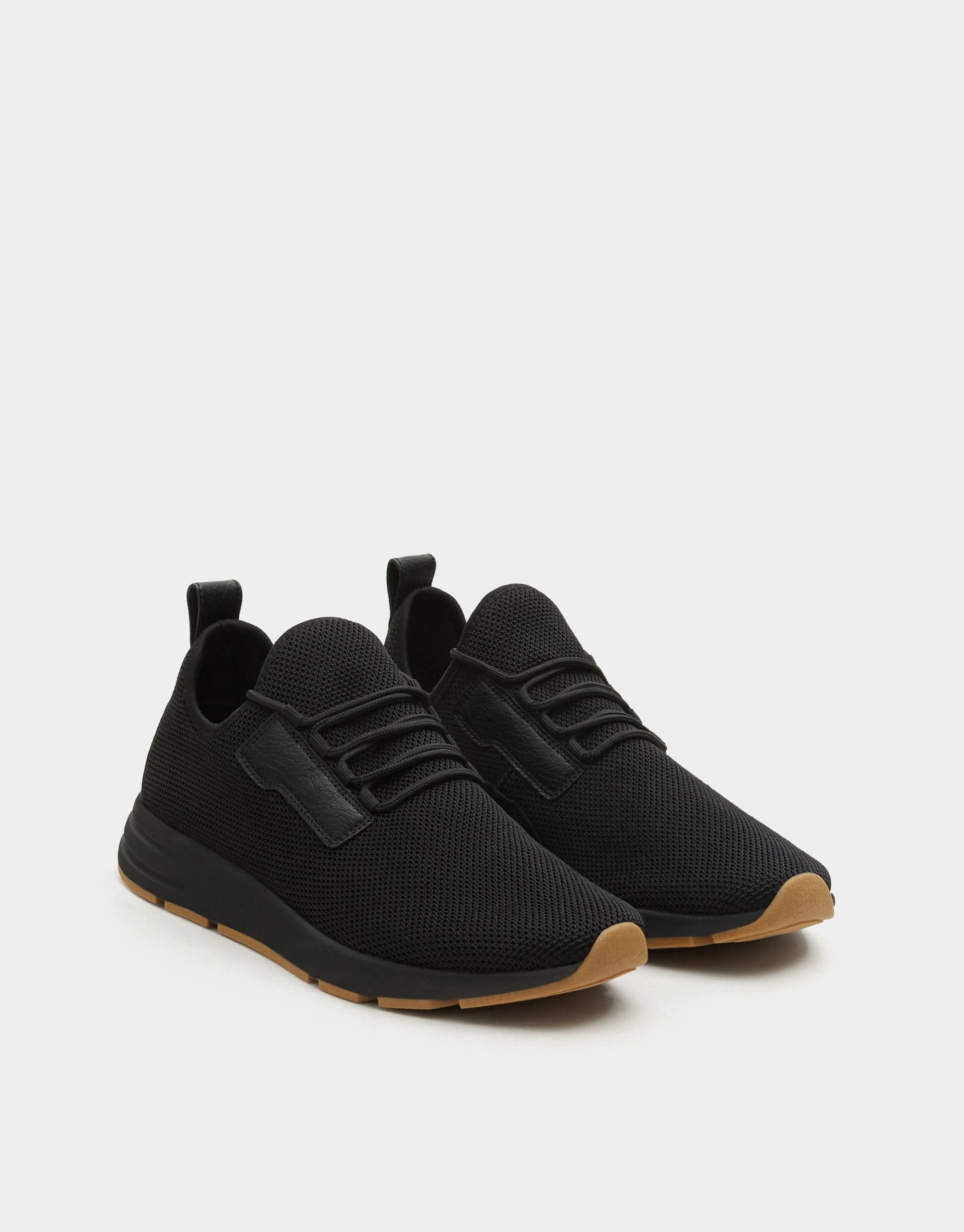 Black mesh sock sneakers - Imagen 2