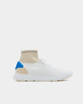 Stretch sock-style high top sneakers