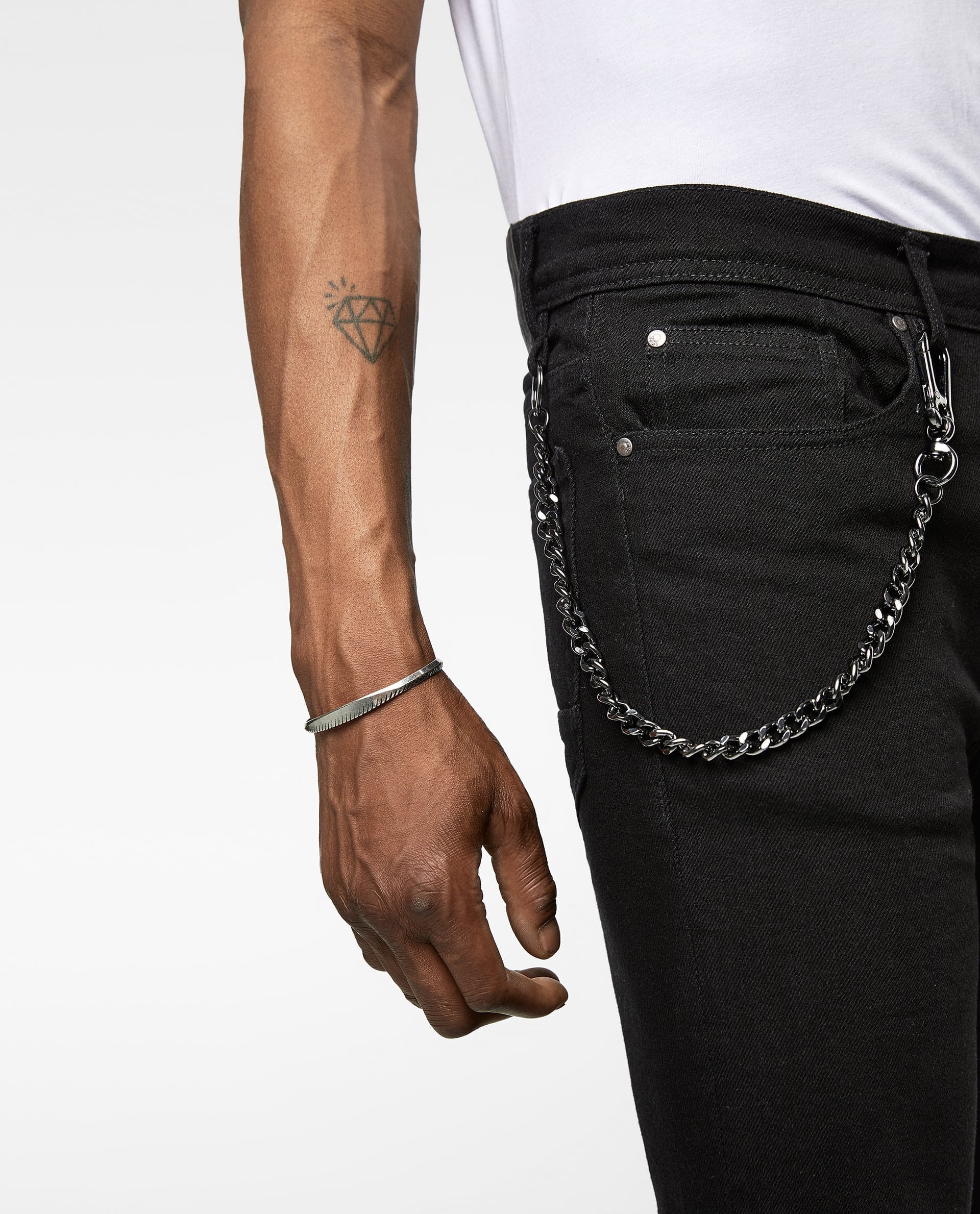 Carrot Fit Jeans With Chains - Imagen 3